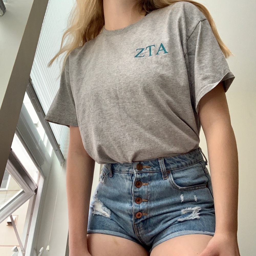 Zeta Tau Alpha Crest T-Shirt - ZTA Large Shirt